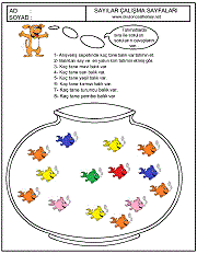 birinci sınıflar için sayı çizgi çalışma sayfaları